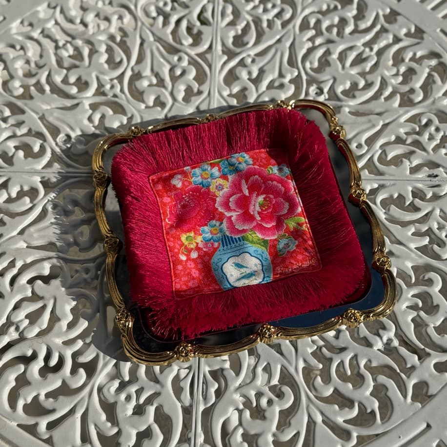 Bordo Püsküllü Pip Peçete