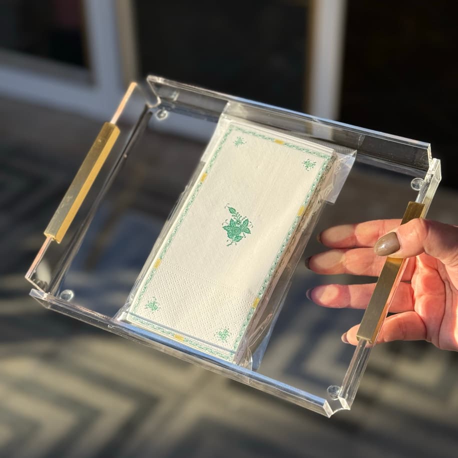 Yeşil Çiçekli Peçete 10’lu